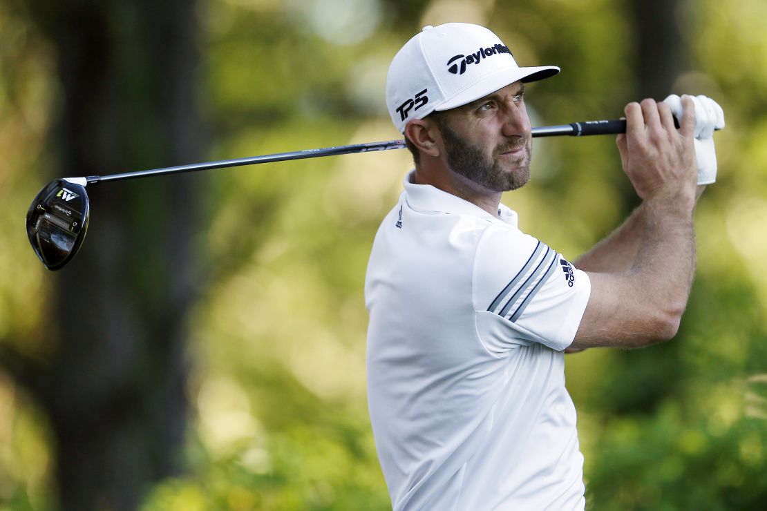 Dustin Johnson returns to golf at the Wells Fargo Championship in North Carolina. 