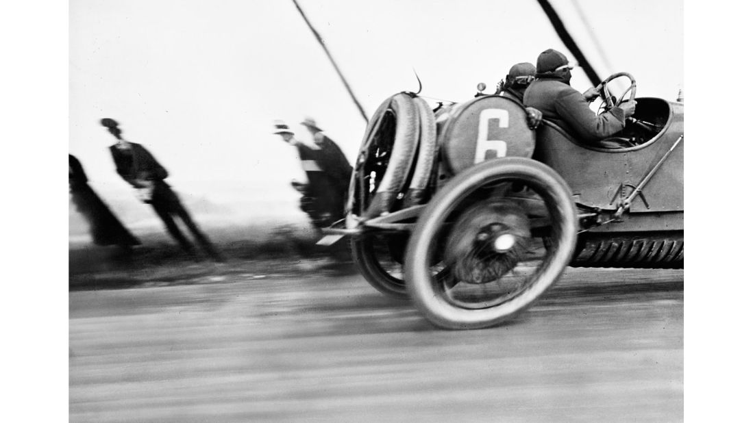 "<a href="http://thephotographersgallery.org.uk/jacques-henrilartigue" target="_blank" target="_blank">Jacques Henri Lartigue</a> hadn't even reached his 20th birthday when he took this photo in 1912, during the Grand Prize of the Automobile Club de France. He was not satisfied with this picture at the time because it was blurry, distorted and poorly composed, according to the standards of the time, with the car cut off at the right hand side of the image. It has since become a seminal image in the history of twentieth century photography, its immediacy and dynamism a visual expression of modernity." 
