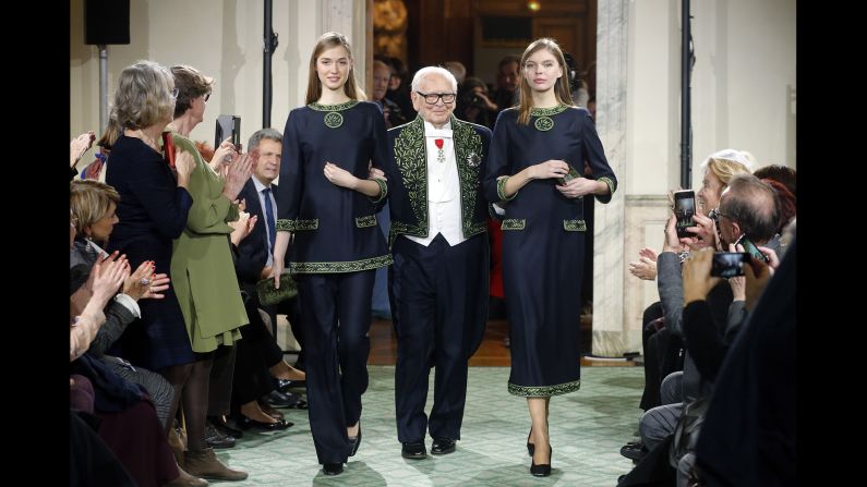 <strong>Pierre Cardin, born 1922:</strong> The Italian-born fashion designer is known for his avant-garde designs. His use of geometric shapes and patterns sparked the Space Age movement in the fashion world. He continues to work well into his 90s, turning his creative expression to cars, hotels and restaurants.