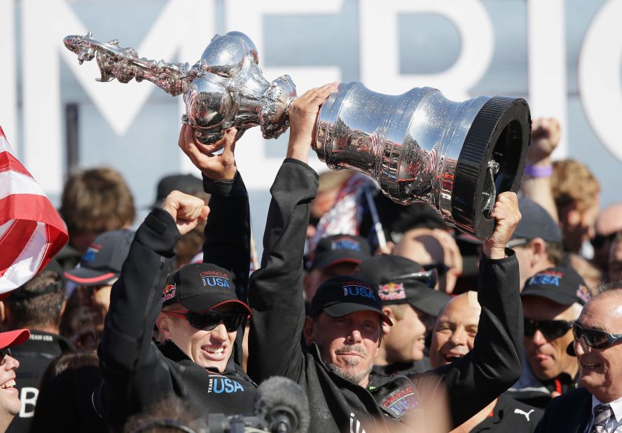 An incredible fightback leveled the scores at 8-8 to force a decisive race, won by Oracle Team USA by 44 seconds.
