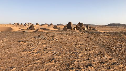 Meroe is an ancient city that was the capital of the Kingdom of Kush for several centuries. The pyramids here house the remains of the deceased Kushite rulers. 