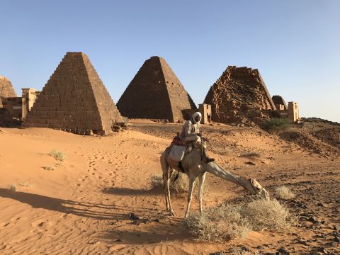 In Sudan's Nile Valley there is a series of ancient tombs and pyramids that are rarely visited by tourists.