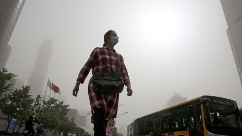 Authorities in Beijing warned residents to avoid outdoor activity.