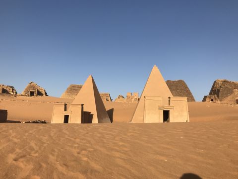 These pyramids date back to the Kingdom of Kush, a major power between the 8th century B.C. and the 4th century A.D.  