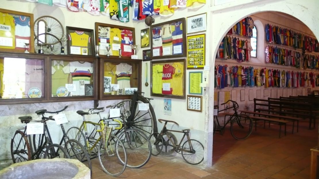 Notre-Dame des Cyclistes in south-west France is another shrine to cycling.