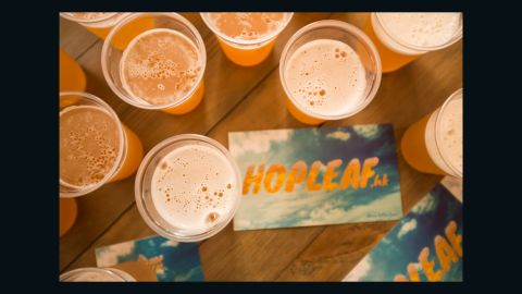 Hopleaf carry a wide range of products from bottles and bombers to kegs and cans.