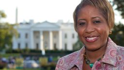 Angella Reid poses in front of the White House in 2011, weeks before she became White House chief usher.