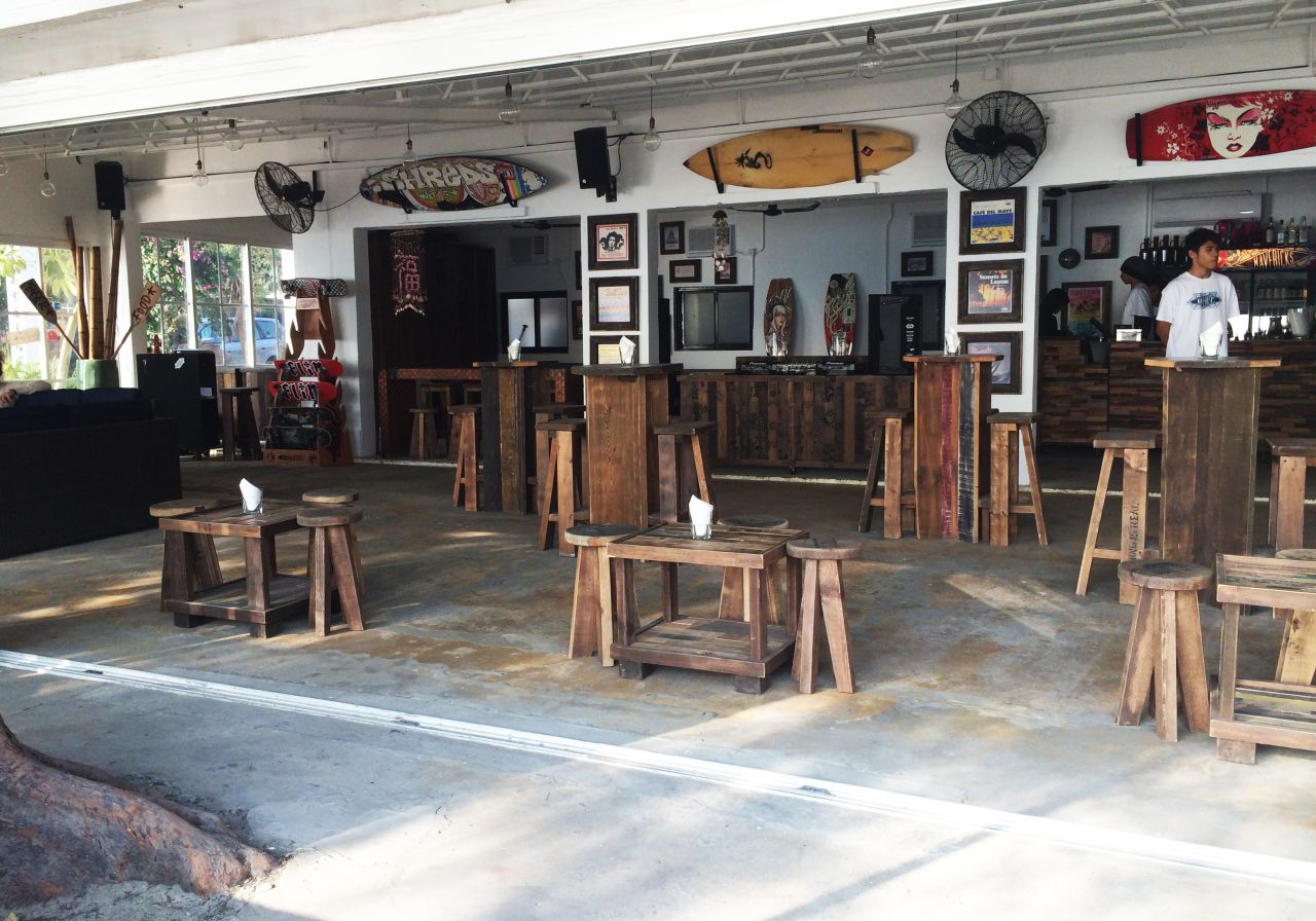 <strong>Mavericks:</strong> Opened in 2014, Mavericks quickly put Pui O on the map with its colorful interiors -- picture surfboards lining the walls, low-key wooden high tops, an outdoor deck and even a mini skate ramp.