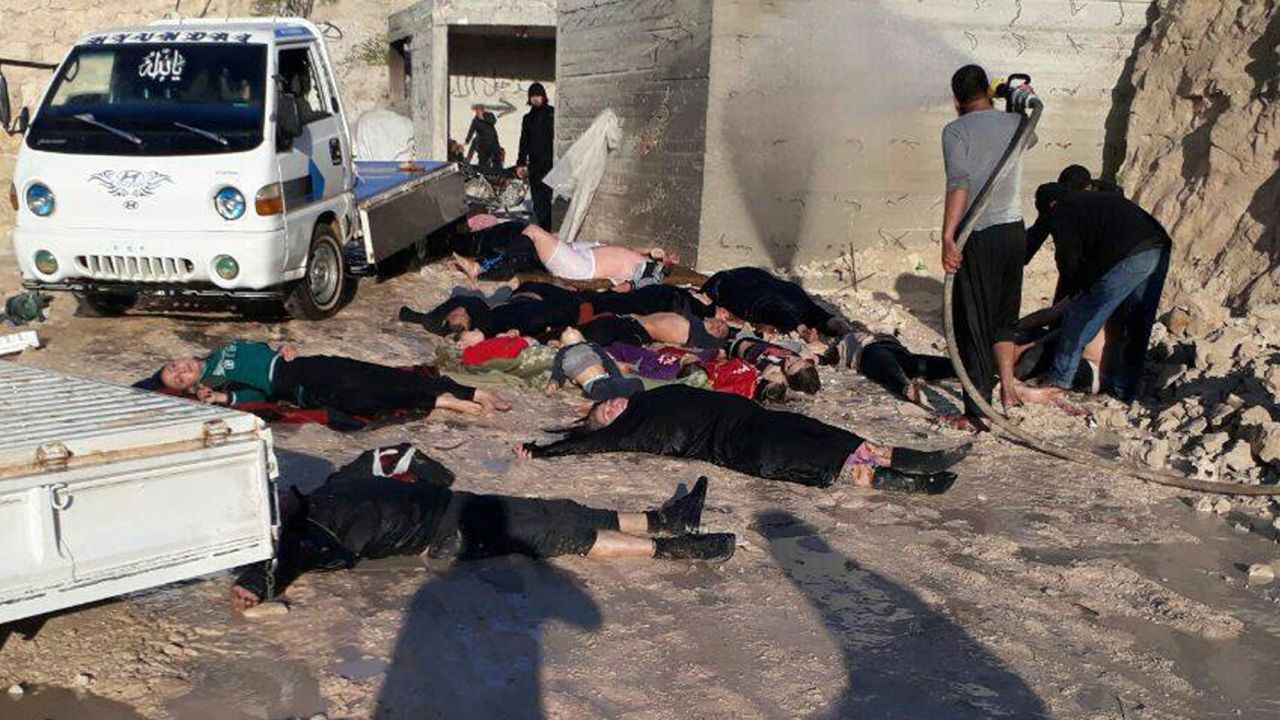 Victims of the Khan Sheikhoun attack.