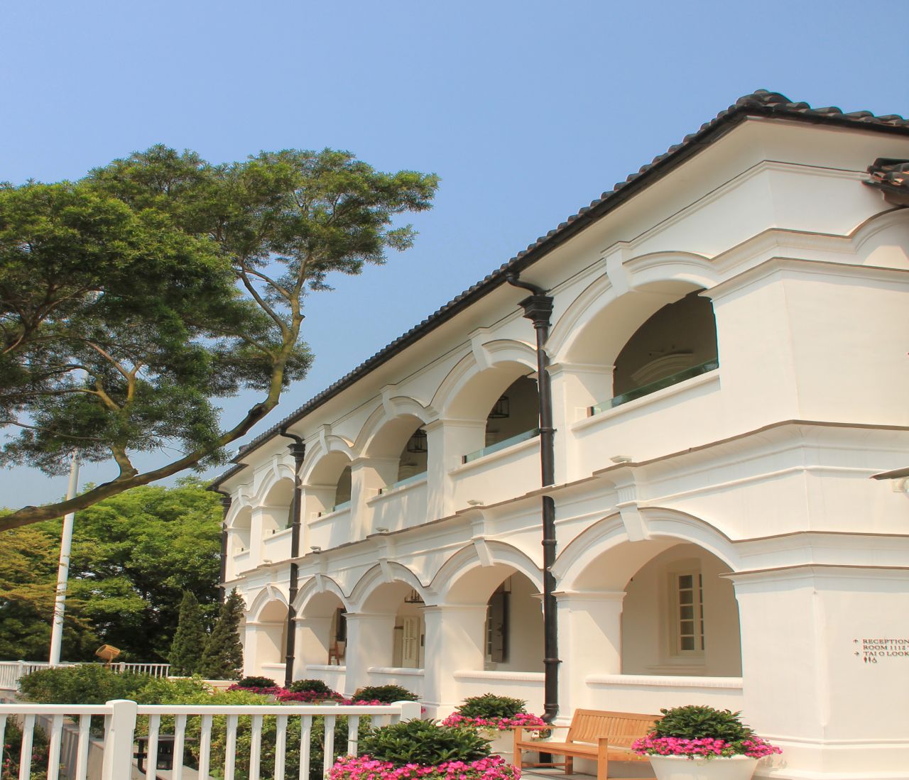 <strong>Tai O Heritage Hotel, Hong Kong: </strong>Tai O Heritage Hotel sits on the far western edge of Tai O on Lantau Island. Hugged by trees, the colonial-style white building was built in 1902 and originally used as the Tai O Police Station.