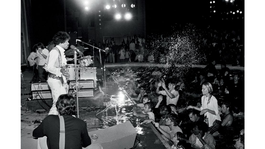 The Jimi Hendrix Experience performs at the Hollywood Bowl on Sept. 14, 1968