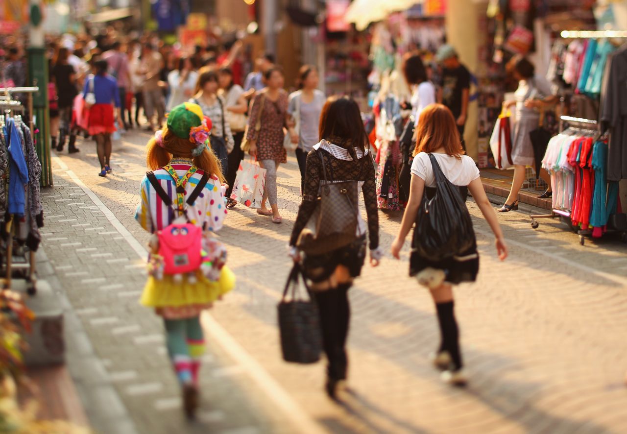 <strong>Paul Christie: </strong>For a modern contrast, Harajuku -- the epicenter of Japanese <em>kawaii</em> (cute) fashion -- is a quirky corner of  Tokyo, where teens shop and show off their uninhibited street style.