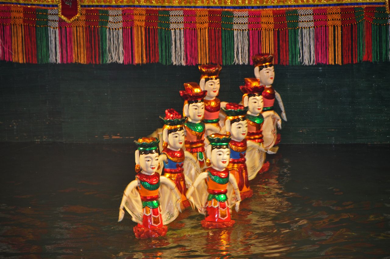 Water Puppets on parade.
