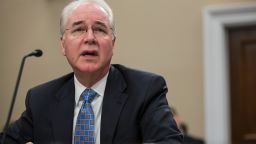 WASHINGTON, DC - MARCH 29: Secretary of Health and Human Services Tom Price testifies during a Labor, Health and Human Services, Education, and Related Agencies Subcommittee hearing on Capitol Hill on March 29, 2017 in Washington, D.C. The hearing discussed the budget for the Department of Health and Human Services.(Photo by Zach Gibson/Getty Images)
