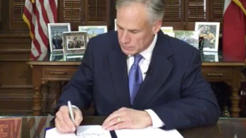 Texas Gov. Greg Abbott signs legislation banning sanctuary cities earlier this week.