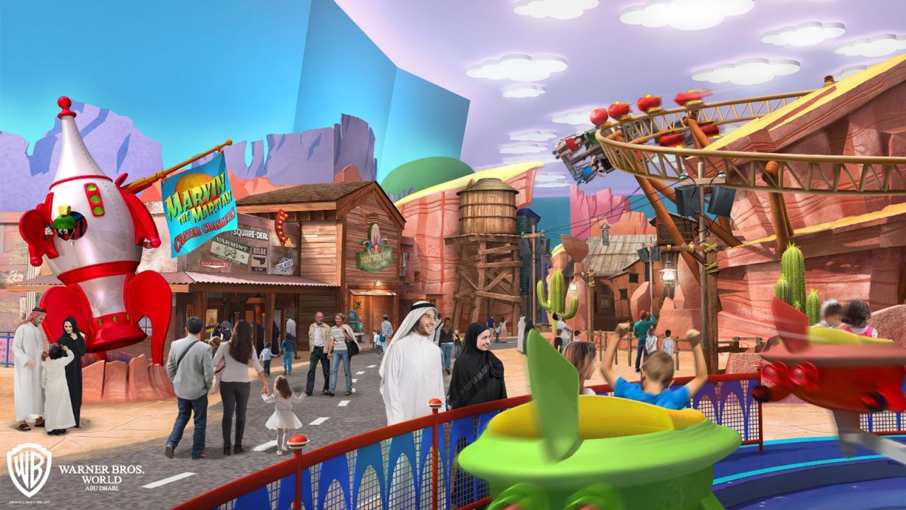 Warner Bros. World Abu Dhabi will likely draw inspiration from Looney Tunes cartoons and DC Comics.