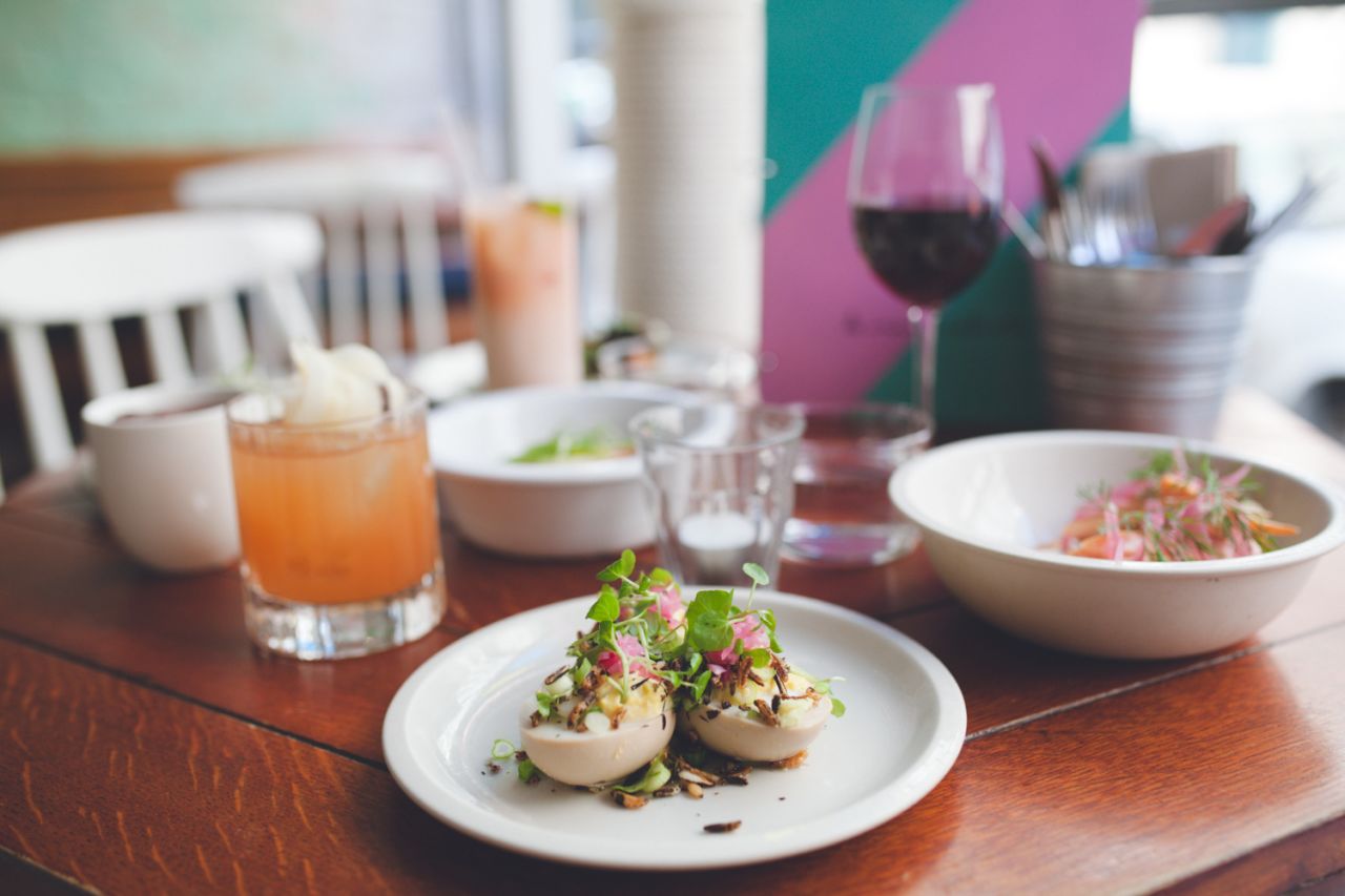 <strong>Le Mary Celeste: </strong>In addition to the cocktails, the deviled eggs are a standout, Le Nechet says.