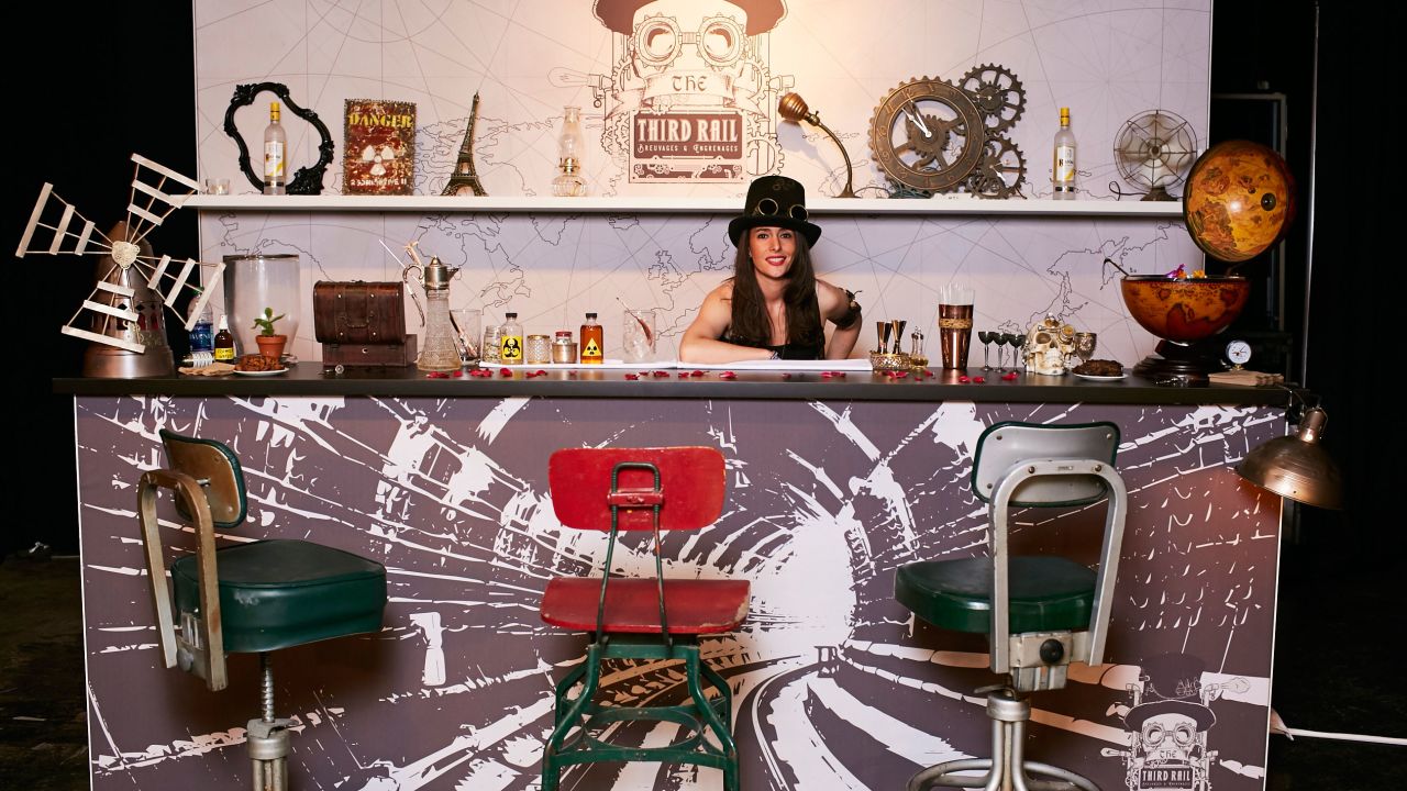 Jennifer Le Nechet created a steampunk-themed bar as part of the World Class competition.