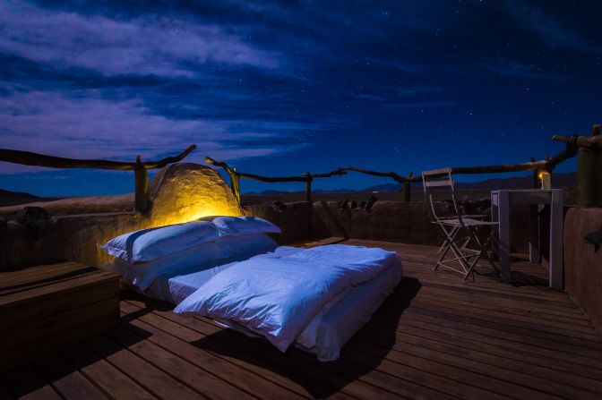 <strong>Sleep under the stars: </strong>There are 11 thatched "kulalas" (which means "to sleep" in Swahili), each with private plunge pool and rooftop bed to snooze under the stars. 