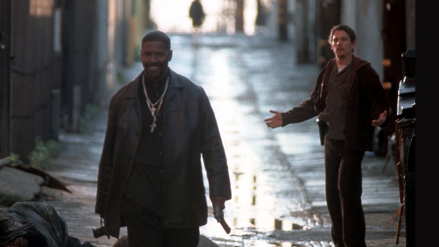 Denzel Washington, left, won an Oscar for his role as a corrupt cop in 2001's "Training Day."  
