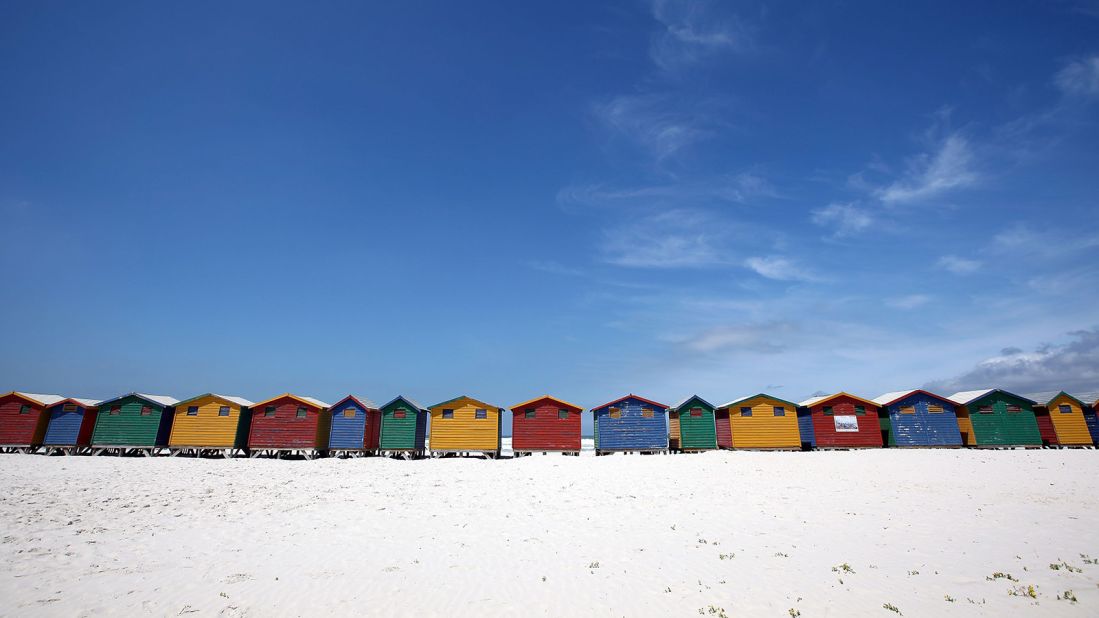 <strong>Muizenberg, Cape Town: </strong>The colorful Victorian huts were built as changing rooms in the days when swimmers came to the beach fully clothed. These days, they're more likely a storage unit for beach-goers.
