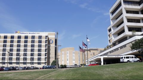 This 2014 photo shows the children's hospital wing of the University of Mississippi Medical Center and the neighboring Methodist Rehabilitation Center in Jackson.