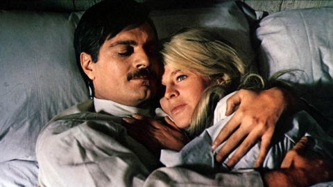 In the 1965 epic romance "Doctor Zhivago," Omar Sharif's Yuri Zhivago falls in love with Julie Christie's Lara Antipova in an ill-fated romance that spans decades. 