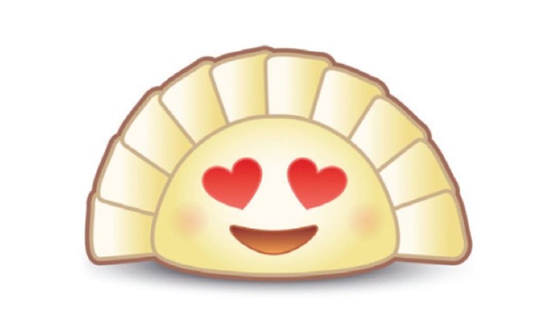 The proposed new dumpling emoji
