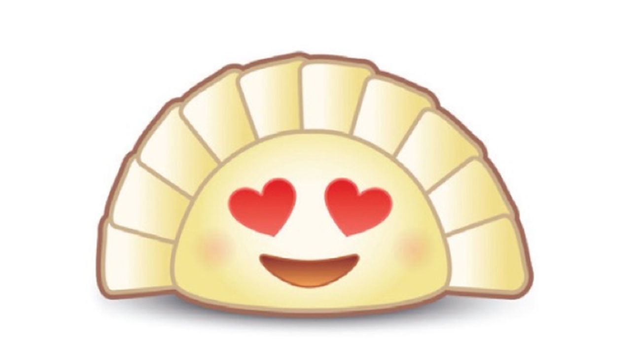 The proposed new dumpling emoji
