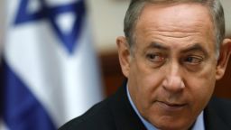 Israeli Prime Minister Benjamin Netanyahu attends a cabinet meeting in Jerusalem on March 16, 2017. / AFP PHOTO / POOL / AMIR COHENAMIR COHEN/AFP/Getty Images