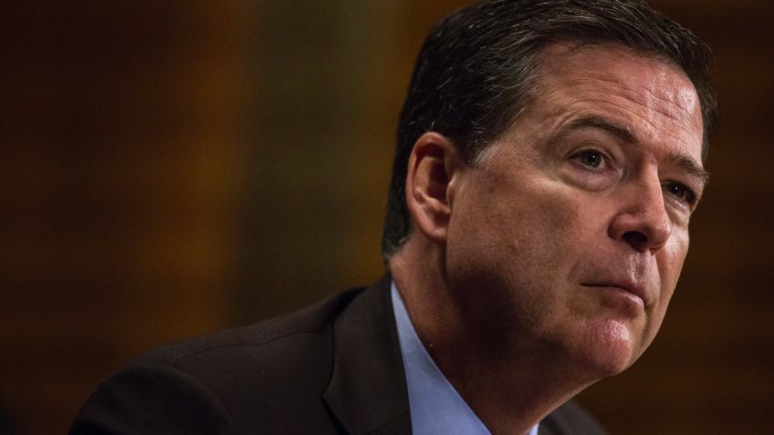 WASHINGTON, DC - MAY 03: Director of the Federal Bureau of Investigation, James Comey testifies in front of the Senate Judiciary Committee during an oversight hearing on the FBI on Capitol Hill May 3, 2017 in Washington, DC. Comey is expected to answer questions about Russian involvement into the 2016 presidential election. (Photo by Zach Gibson/Getty Images)