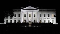 The White House is seen in Washington, Tuesday night, May 9, 2017. 