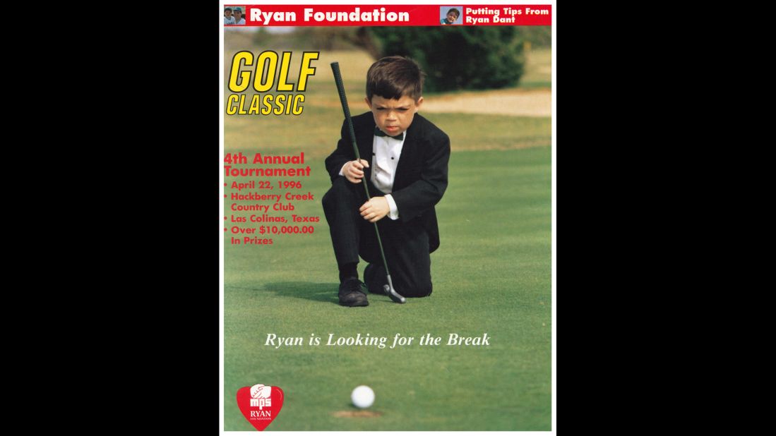 Ryan Dant was the focal point of several fundraising efforts, including golf tournaments, arranged by his father for MPS research.