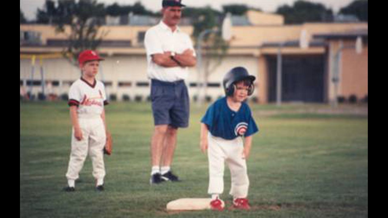 Ryan at age 4 in his first Little League Baseball game.