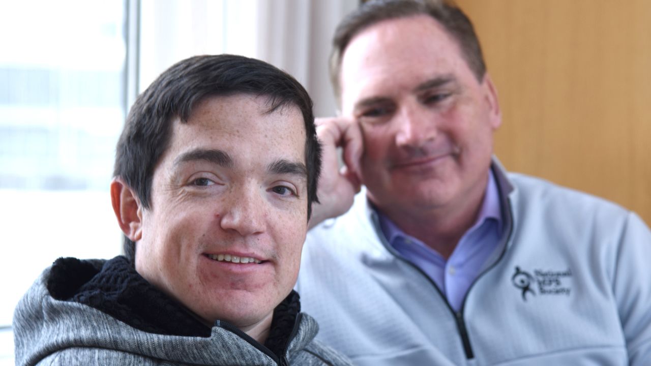 Ryan and his father return to UT Southwestern Medical Center for Ryan's quarterly spinal injections, which keep his brain functioning properly. 