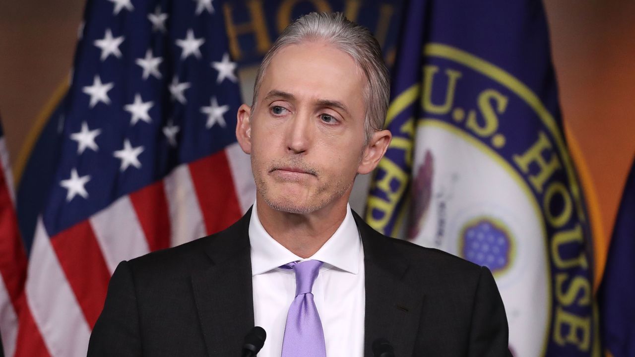 House Benghazi Committee Chairman, Trey Gowdy (R-SC), participates in a news conference with fellow Committee Republicans after the release of the Committee's Benghazi report on Capitol Hill June 28, 2016 in Washington, DC.