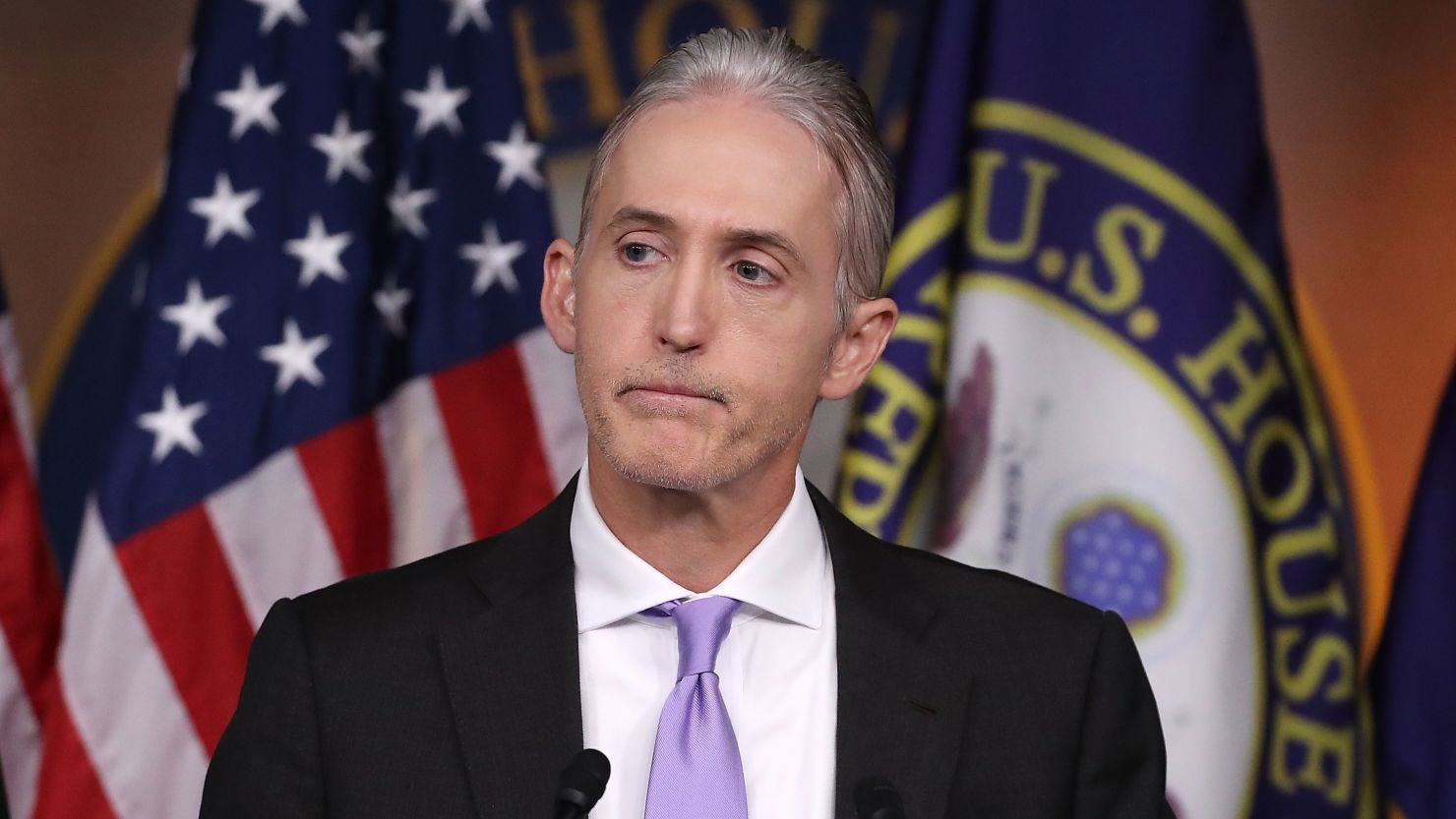 House Benghazi Committee Chairman, Trey Gowdy (R-SC), participates in a news conference with fellow Committee Republicans after the release of the Committee's Benghazi report on Capitol Hill June 28, 2016 in Washington, DC. 