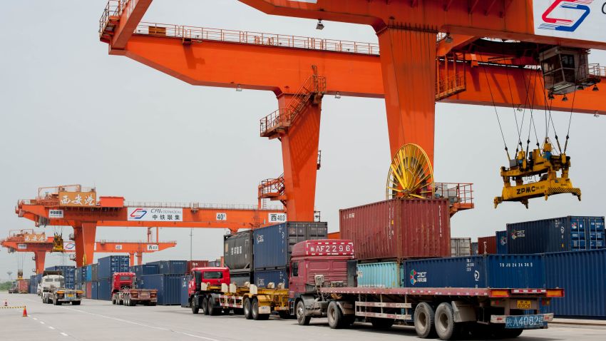 Xi'an's Inland port is serviced by a rail link that stretches as far as Western Europe. They hope to cut time and costs for land based trade to the West. But economists say that for the moment, long distance train freight is prohibitively expensive.