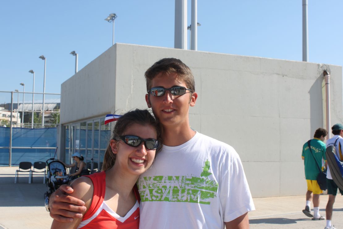 Tagliareni was inspired by her brother A.J. to play tennis.