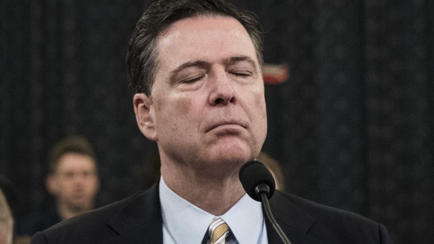 WASHINGTON, DC - MARCH 20: James Comey, Director of the Federal Bureau of Investigation (FBI), pauses during a House Permanent Select Committee on Intelligence hearing concerning Russian meddling in the 2016 United States election, on Capitol Hill, March 20, 2017 in Washington, DC. While both the Senate and House Intelligence committees have received private intelligence briefings in recent months, Monday's hearing is the first public hearing on alleged Russian attempts to interfere in the 2016 election. (Photo by Drew Angerer/Getty Images)