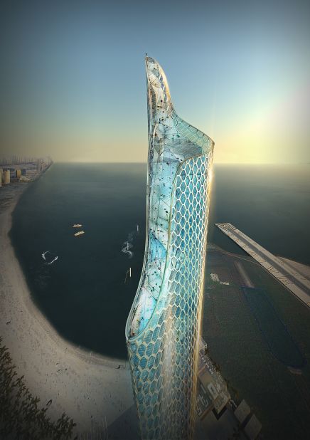 Dubai's status as a destination for adrenaline junkies could soon reach new heights with the proposal for a giant BASE jump tower on the waterfront. Over 1,000 feet high, architecture firm 10 Design hopes the concept will shape the city's skyline for years to come.<br />