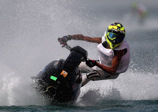 <strong>Jetskiing</strong><strong> -- </strong>Speed along Dubai's coastline on a jet ski past the famous Palm Jumeirah archipelago and Sheikh Island. Pick the right weekend and you can watch competitors go full pelt in pursuit of glory.
