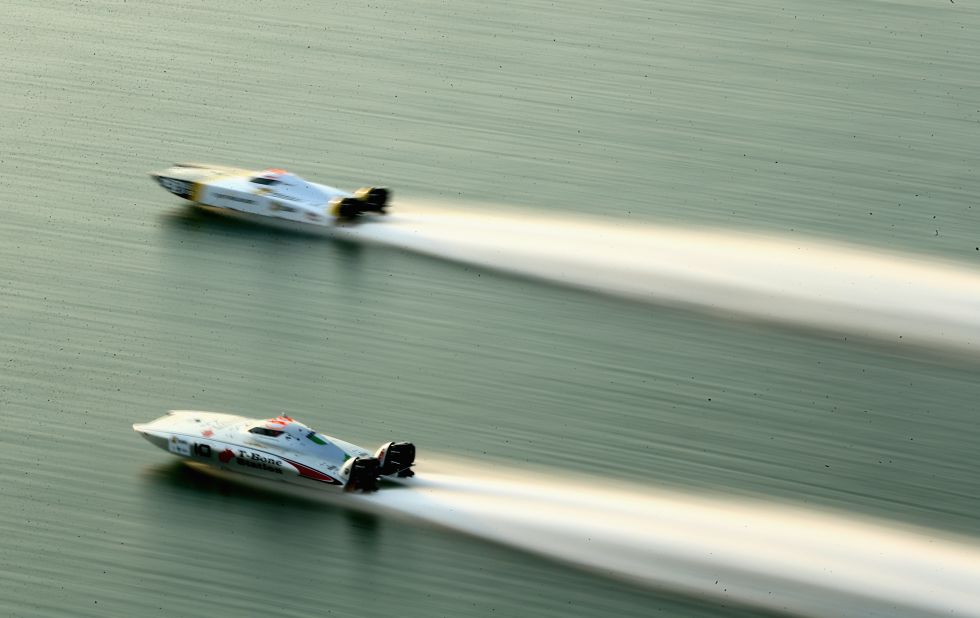 XCATs -- short for extreme catamaran -- are among the fastest powerboats in the world, capable of speeds of over 120 miles per hour. Teams from the UAE are currently dominating standings in the XCAT World Series, and Dubai International Marine Club is a crucial stop on the tour.<br />