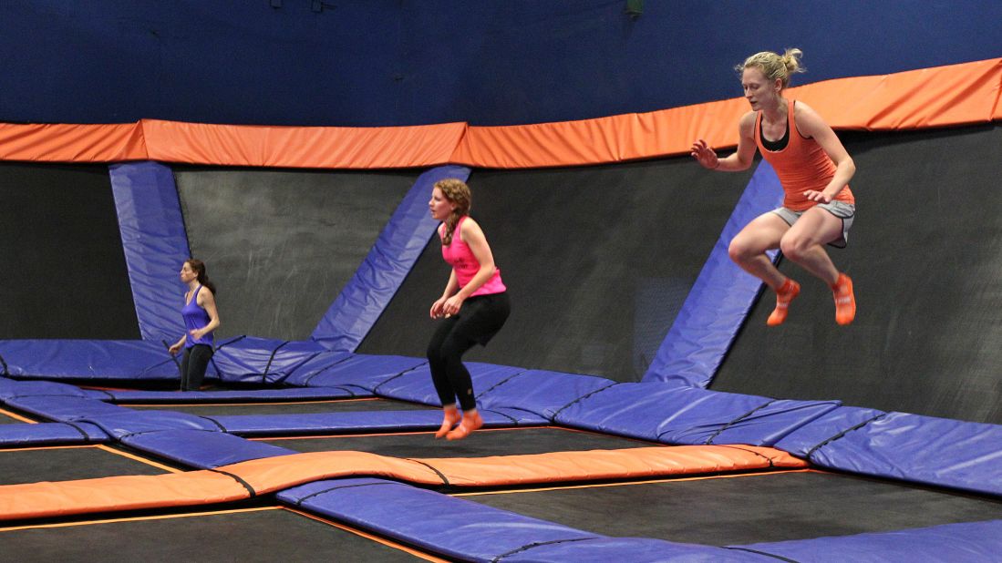 Trampolining is another class gaining popularity, promising an active and intense workout.