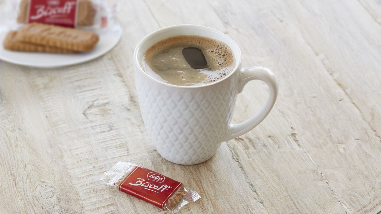 Many diehards think Biscoff pairs best with coffee.