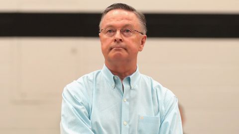 Rep. Rod Blum, a Republican Iowa, hosts a town hall meeting in May 2017 in Cedar Rapids, Iowa. (Photo by Scott Olson/Getty Images)