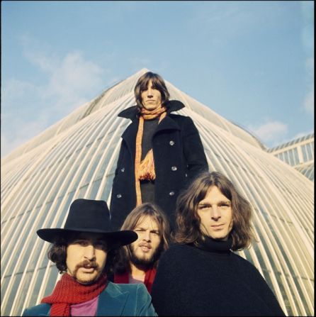 The band in 1969 outside Palm House, Kew Gardens in London. 