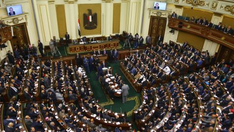 The Egyptian parliament is considering new social media restrictions. 
