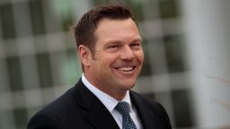 Kris Kobach, Kansas secretary of state, arrives for his meeting with president-elect at Trump International Golf Club, November 20, 2016 in Bedminster Township, New Jersey. 