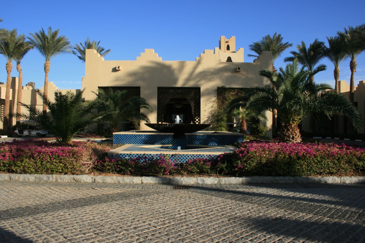 The inviting entrance of the Four Seasons Resort, Sharm el Sheikh.